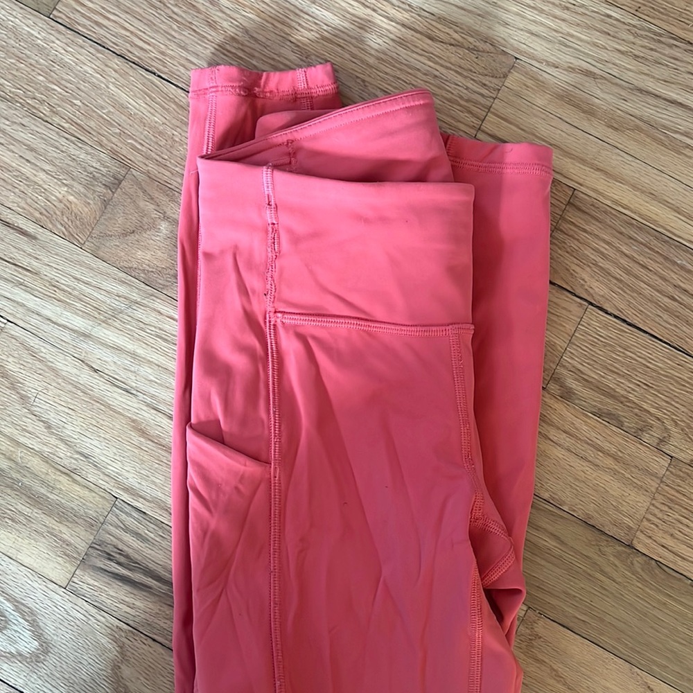 Salmon pink LULULEMON leggings